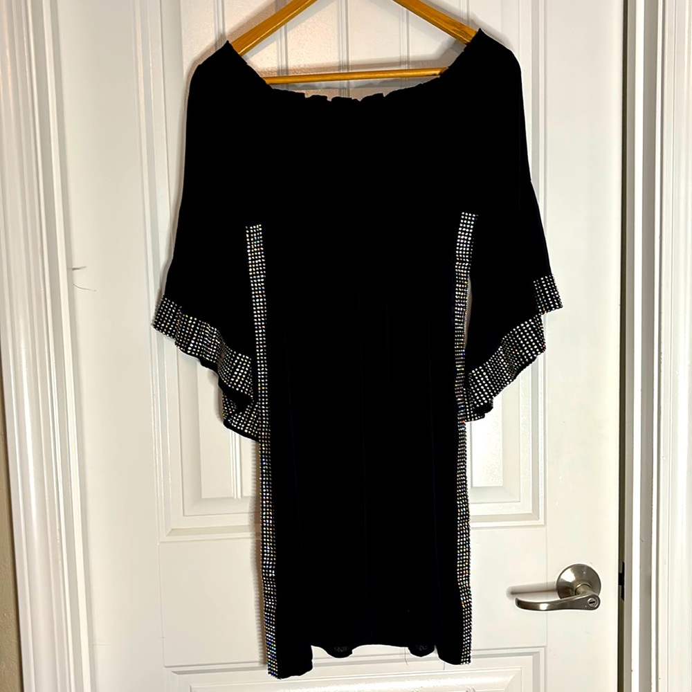 🦋Muche Et Muchette Black Rhinestone Cover Up🦋